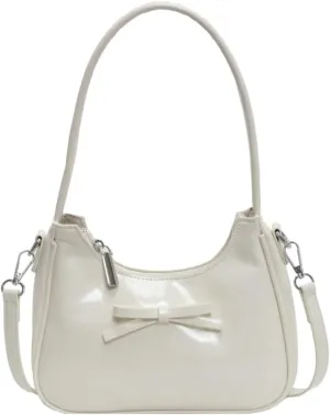 Trendy Vegan Leather Shoulder Crossbody Bag for Women Small Y2k Tote Purse Cute Handbags Top Handle Satchels