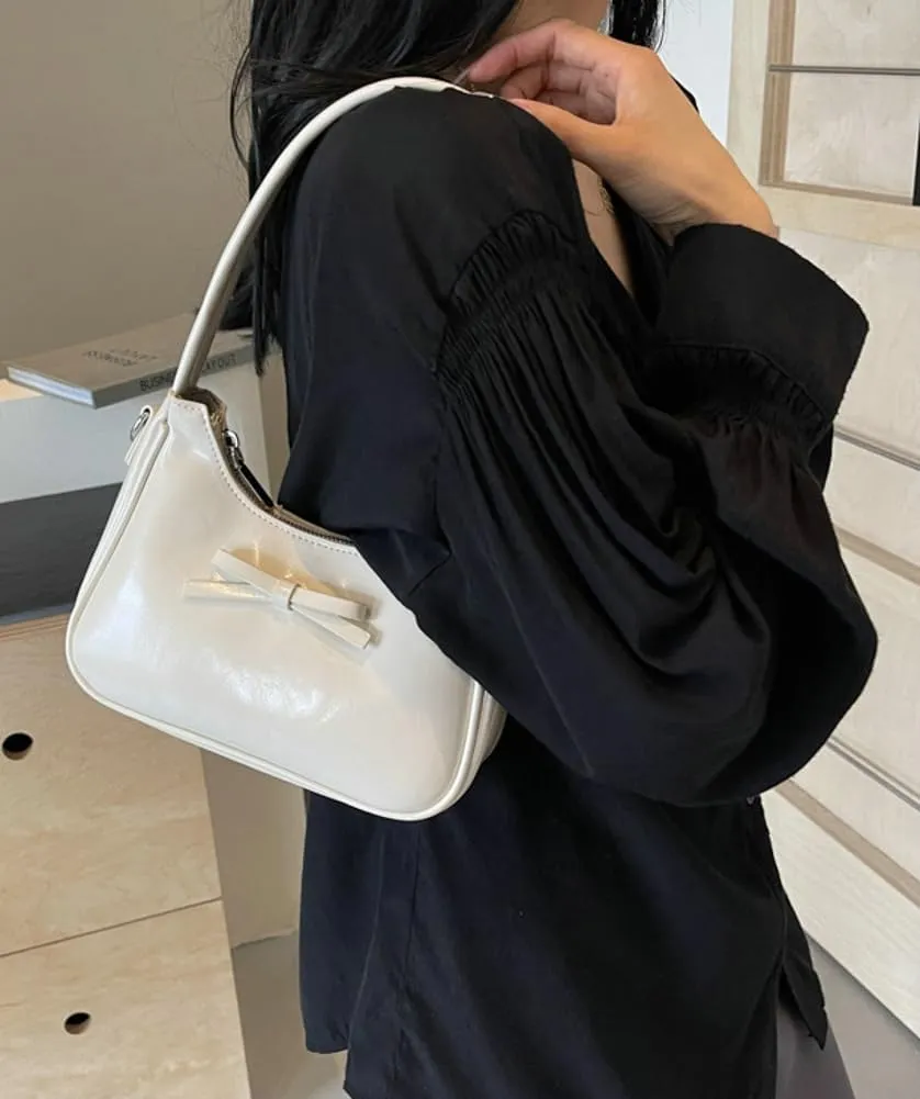 Trendy Vegan Leather Shoulder Crossbody Bag for Women Small Y2k Tote Purse Cute Handbags Top Handle Satchels