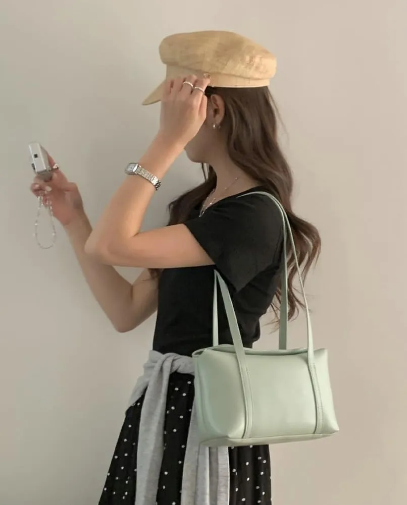 Trendy Vegan Leather Shoulder Tote Bag for Women Large Working Shopping Handbags Casual Ladies Top Handle Satchels