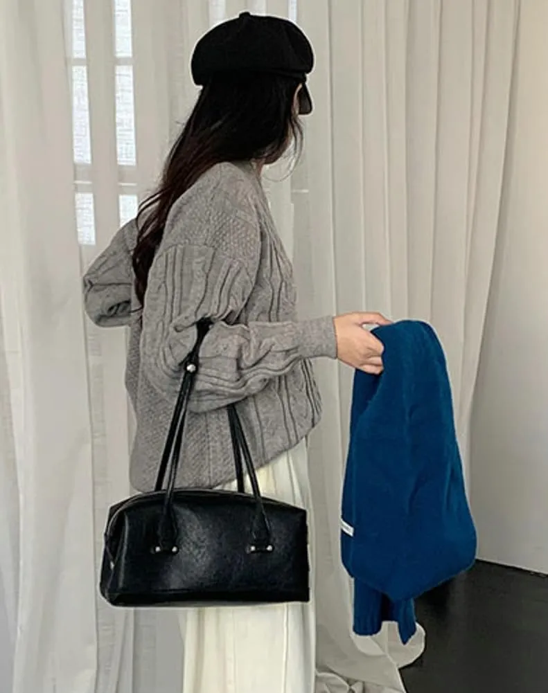 Trendy Vegan Leather Shoulder Tote Bag for Women Large Working Shopping Handbags Casual Ladies Top Handle Satchels