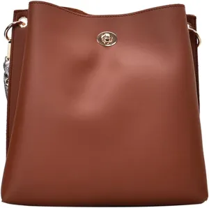 Trendy Womens Vegan Leather Bucket Bag Large Crossbody Shoulder Handbag Tote Purse Satchels for Shopping Work