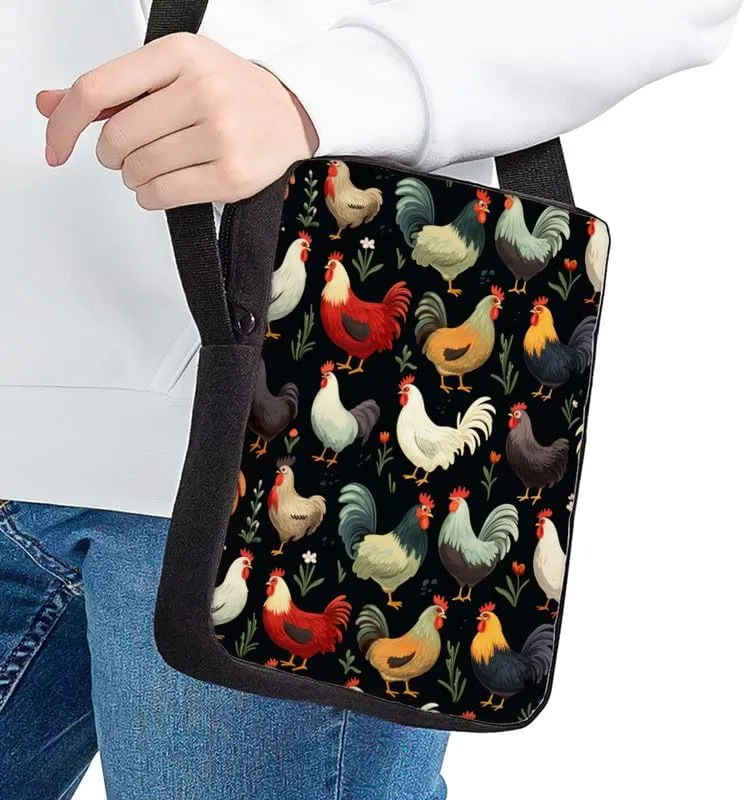 Uskorhein Boho Hawaii Butterfly Cow Small Soft Pebbled Real Leather Crossbody Handbags Purses Zip Premium Sling Crossover