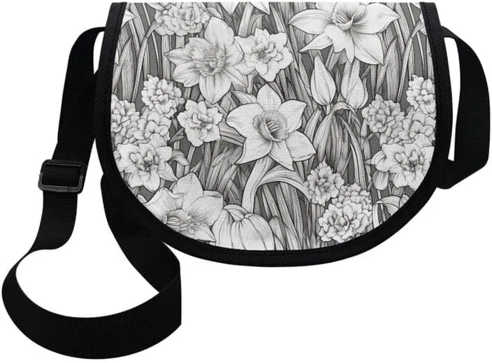 Uskorhein Tiger Horse Paw Jellyfish Crossbody Bags Cell Phone Purse for Women Man Sling Bag Leather Crossbody Sling Purse