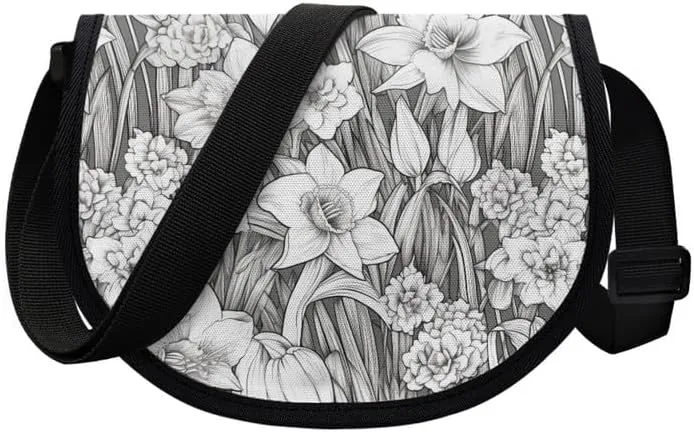 Uskorhein Tiger Horse Paw Jellyfish Crossbody Bags Cell Phone Purse for Women Man Sling Bag Leather Crossbody Sling Purse