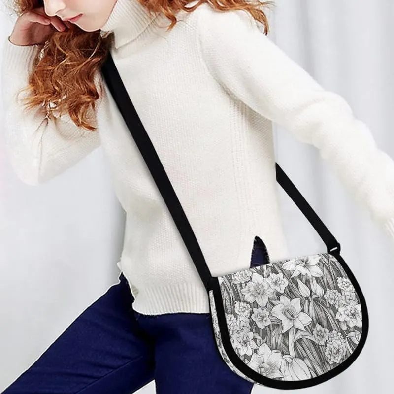 Uskorhein Tiger Horse Paw Jellyfish Crossbody Bags Cell Phone Purse for Women Man Sling Bag Leather Crossbody Sling Purse