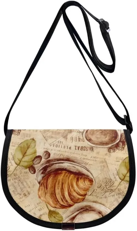 Uskorhein Tiger Horse Paw Jellyfish Crossbody Bags Cell Phone Purse for Women Man Sling Bag Leather Crossbody Sling Purse