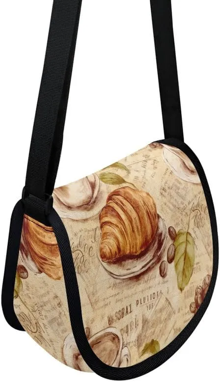 Uskorhein Tiger Horse Paw Jellyfish Crossbody Bags Cell Phone Purse for Women Man Sling Bag Leather Crossbody Sling Purse