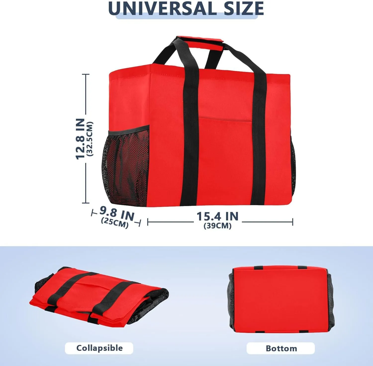 Utility Bag Foldable Beach Bag Waterproof with Handles Car Tote