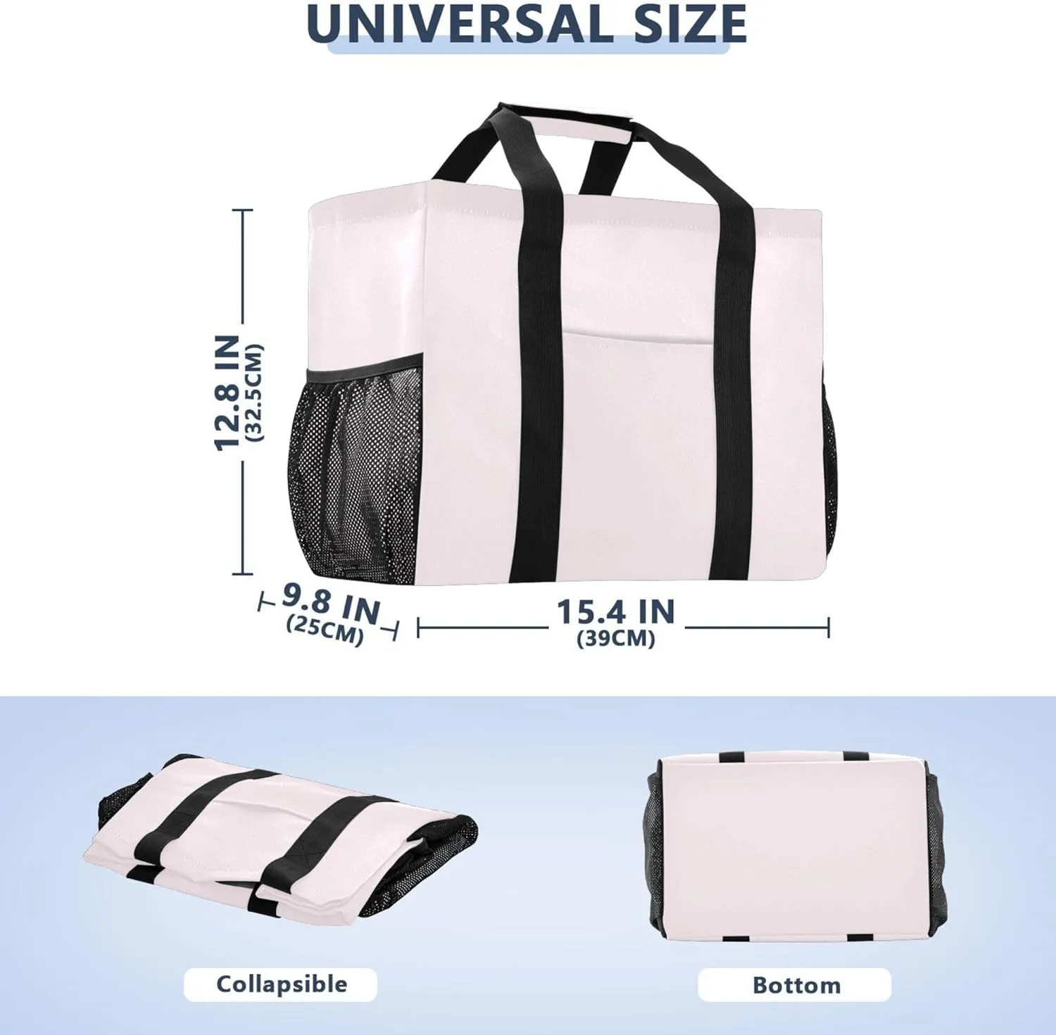 Utility Bags And Totes Collapsable Beach Tote Sandproof with Handles Laundry Bag Tote