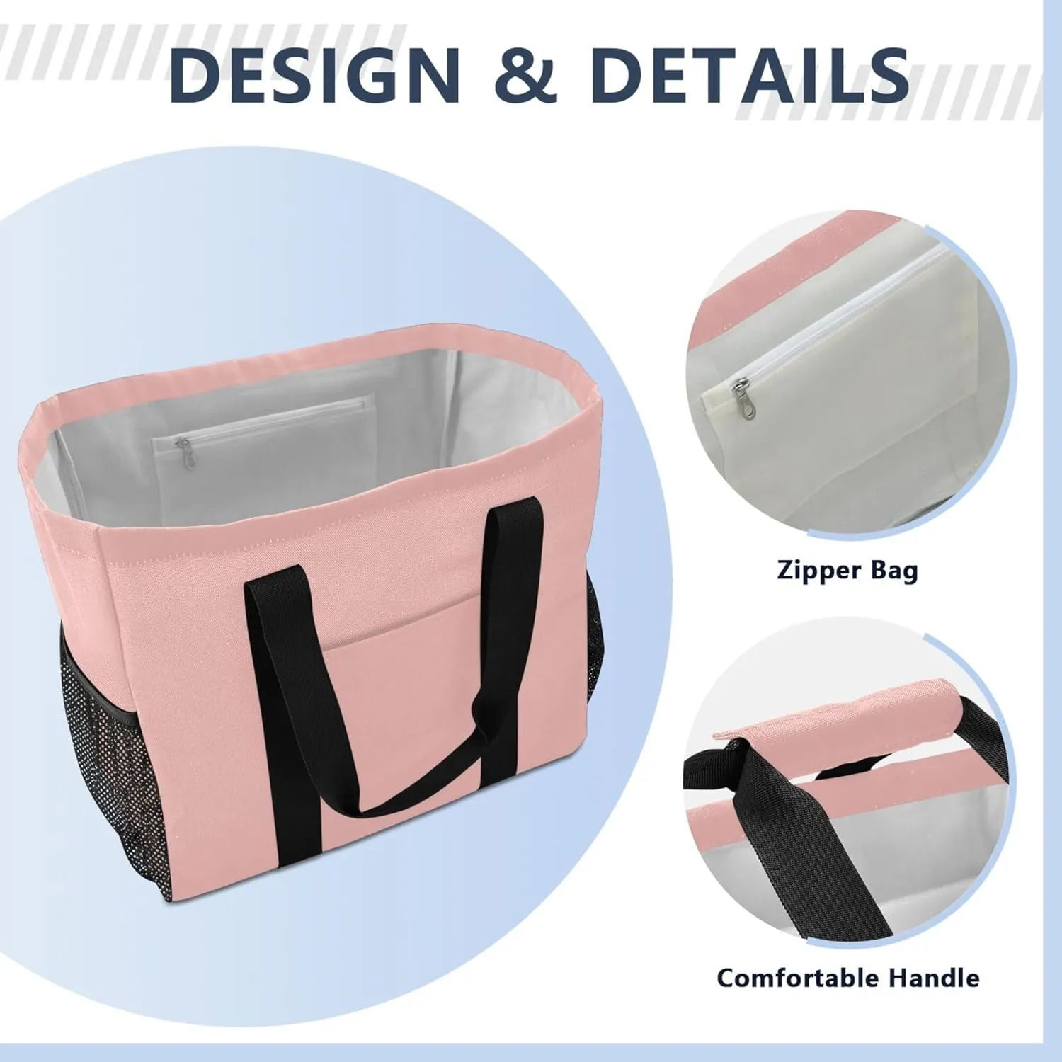 Utility Bags And Totes Foldable Large Beach Bag With Compartments with Handles Car Tote