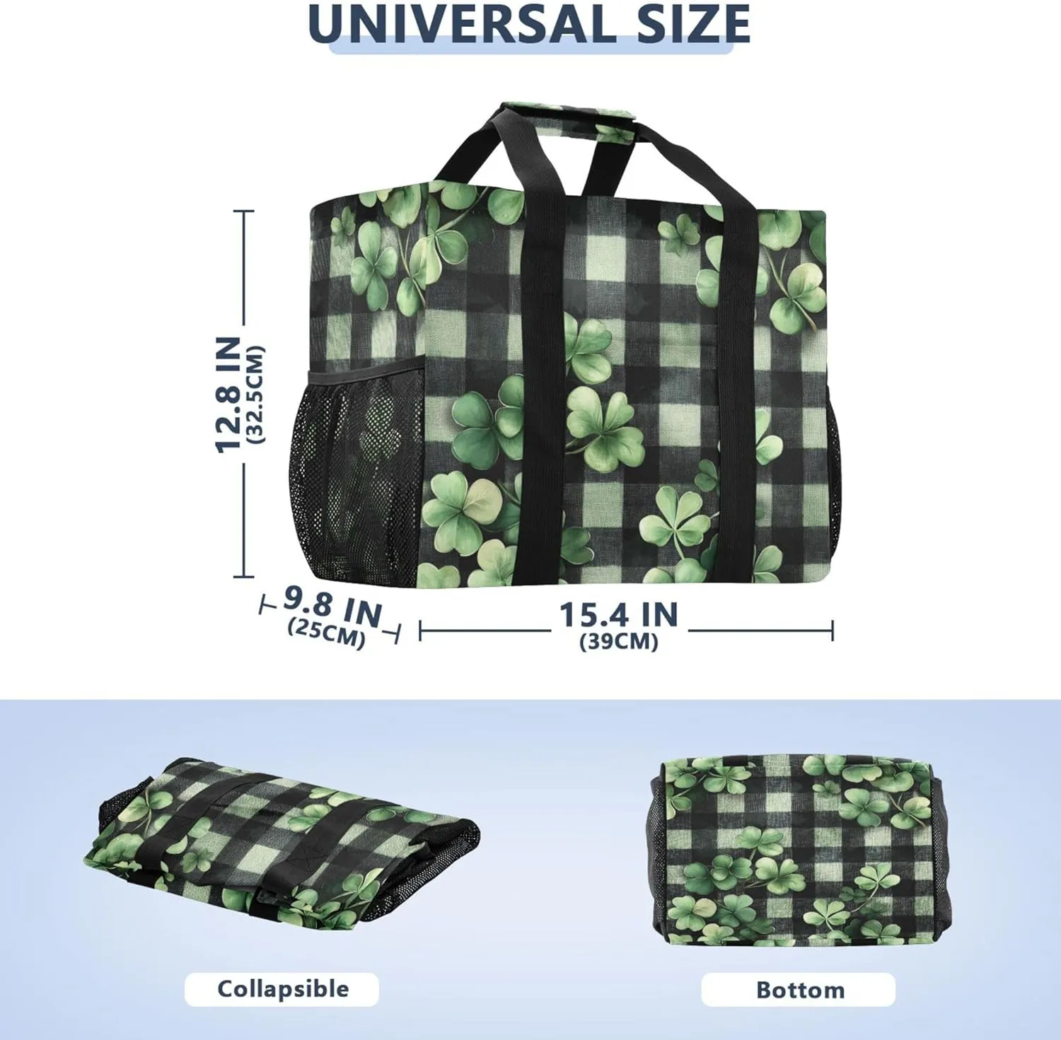 Utility Tote Bags For Women Foldable Beach Tote Waterproof with Handles Carrying Bag