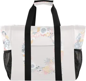 Utility Totes Foldable Beach Bag Sandproof with Handles Laundry Bag Travel