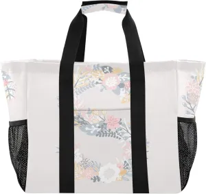 Utility Totes Foldable Beach Bag Sandproof with Handles Laundry Bag Travel