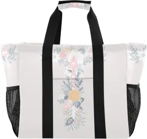 Utility Totes Foldable Beach Bag Sandproof with Handles Laundry Bag Travel
