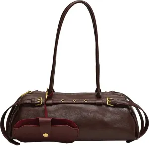 Vegan Leather Shoulder Bag for Women Top Handle Handbag Y2K Punk Large Tote Purse Trendy Underarm Satchels