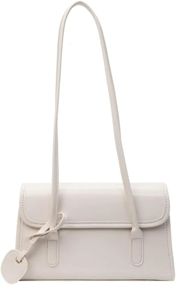 Vegan Leather Shoulder Bag for Women Trendy Y2k Tote Purses Small Handbags Ladies Top Handle Satchels