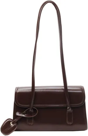 Vegan Leather Shoulder Bag for Women Trendy Y2k Tote Purses Small Handbags Ladies Top Handle Satchels
