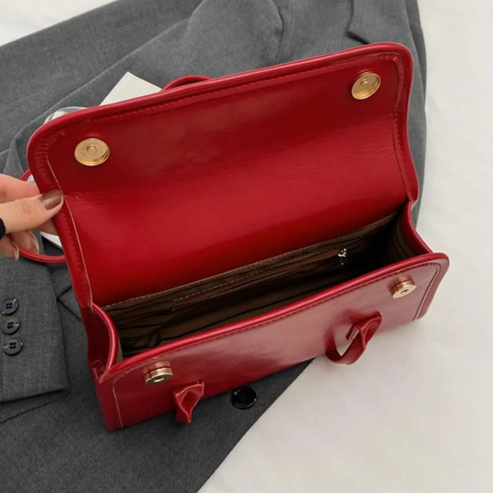 Vegan Leather Shoulder Bag for Women Trendy Y2k Tote Purses Small Handbags Ladies Top Handle Satchels