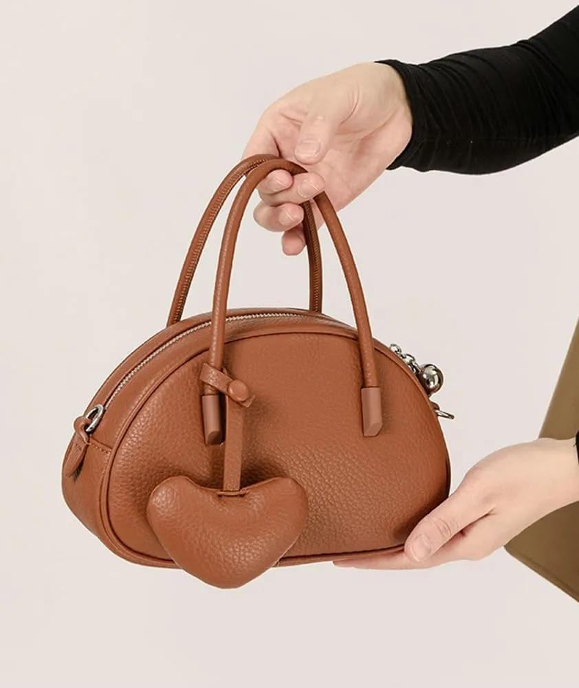 Vintage Small Crossbody Purse for Women Soft Vegan Leather Shoulder Tote Bag Cute Shell Handbags Clutch Satchels