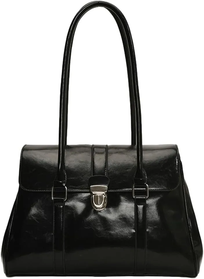Vintage Vegan Leather Tote Bags for Women Large Shoulder Purses Ladies Working Handbags Top Handle Satchels 2025