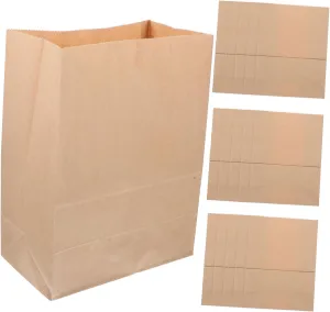 Washable Kraft Paper Vegetable Storage Pouches Oil & Water Resistant Bags for Fruits Sundries Holder Grocery Containers