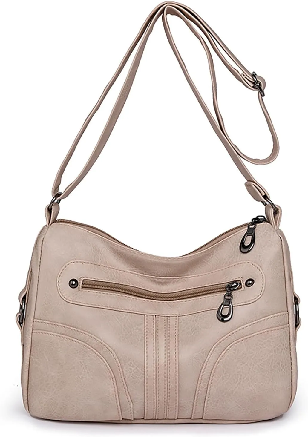 Waterproof Shoulder Bags for Women Crossbody Purses and Handbags Lightweight Pocketbook Small Clear Backpacks(White)