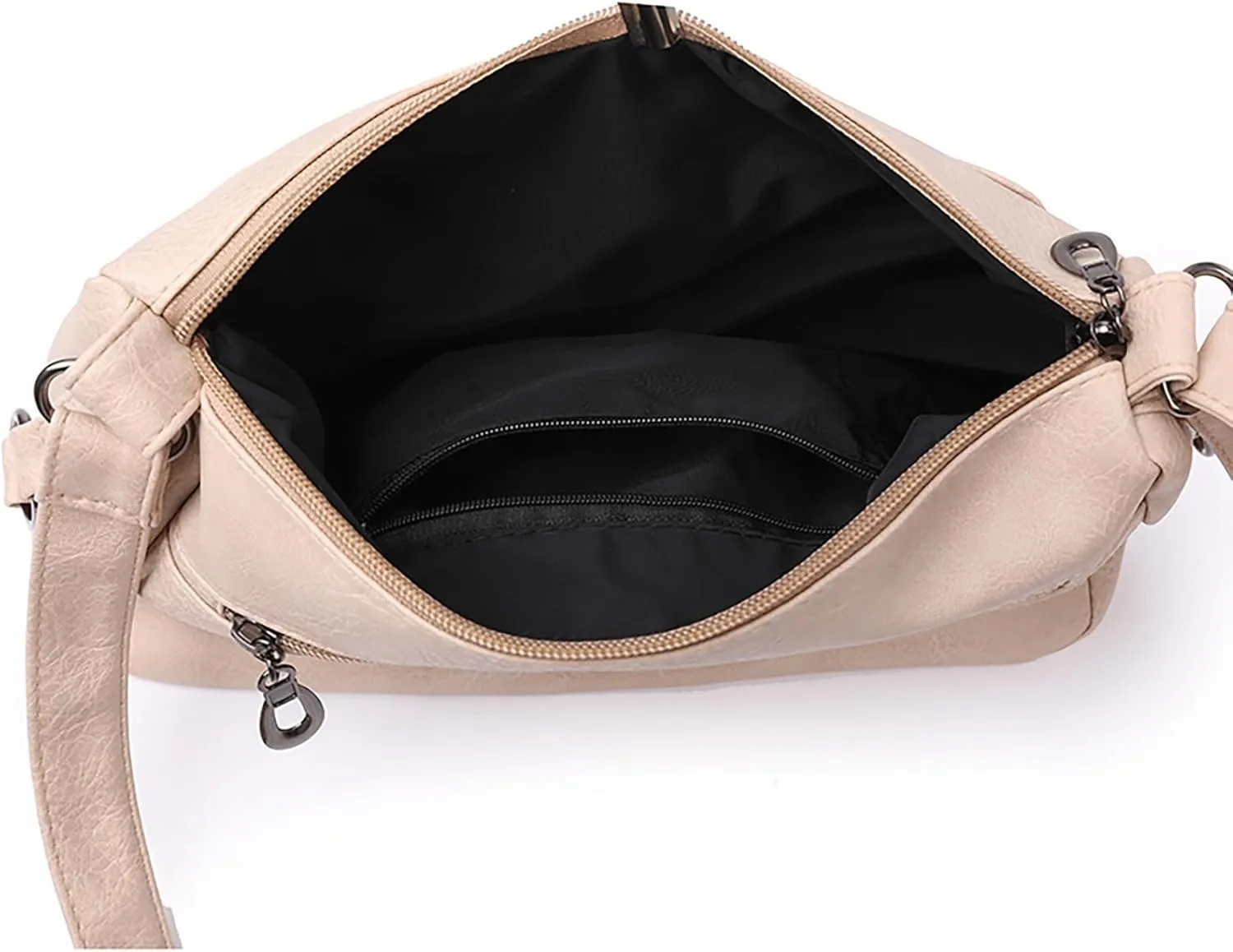 Waterproof Shoulder Bags for Women Crossbody Purses and Handbags Lightweight Pocketbook Small Clear Backpacks(White)