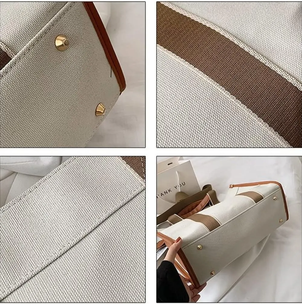 Women Canvas Tote Bag Shopping Bags Bucket Bag Shoulder Bags Crossbody Bags