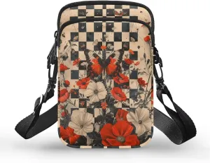 Women's 2 Layer Messenger Bags Portable Cross Bag Crossbody Handbags