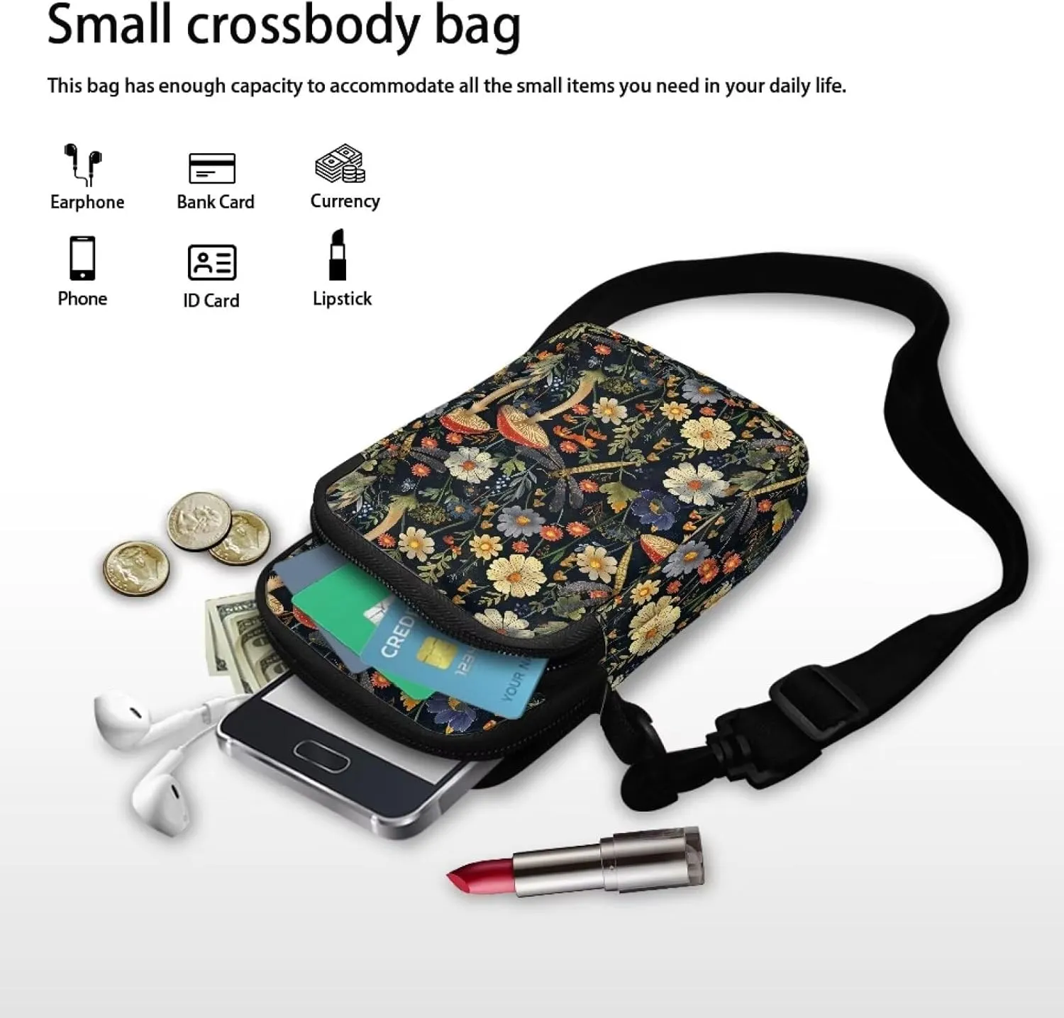 Women's 2 Layer Messenger Bags Portable Cross Bag Crossbody Handbags