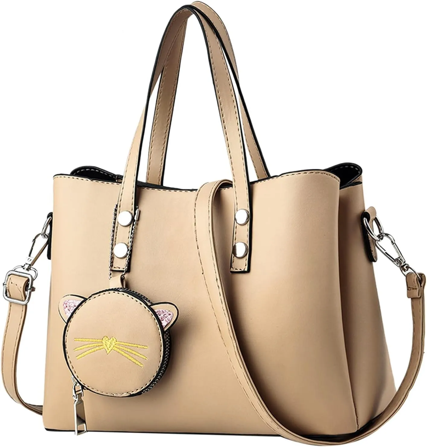 Women's Canvas Tote Bags with Zipper Western Purse Boho Top Handle Satchel Handbag with Strap Cute Spring Purse