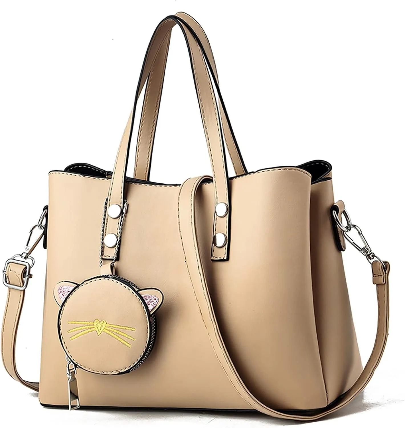 Women's Canvas Tote Bags with Zipper Western Purse Boho Top Handle Satchel Handbag with Strap Cute Spring Purse