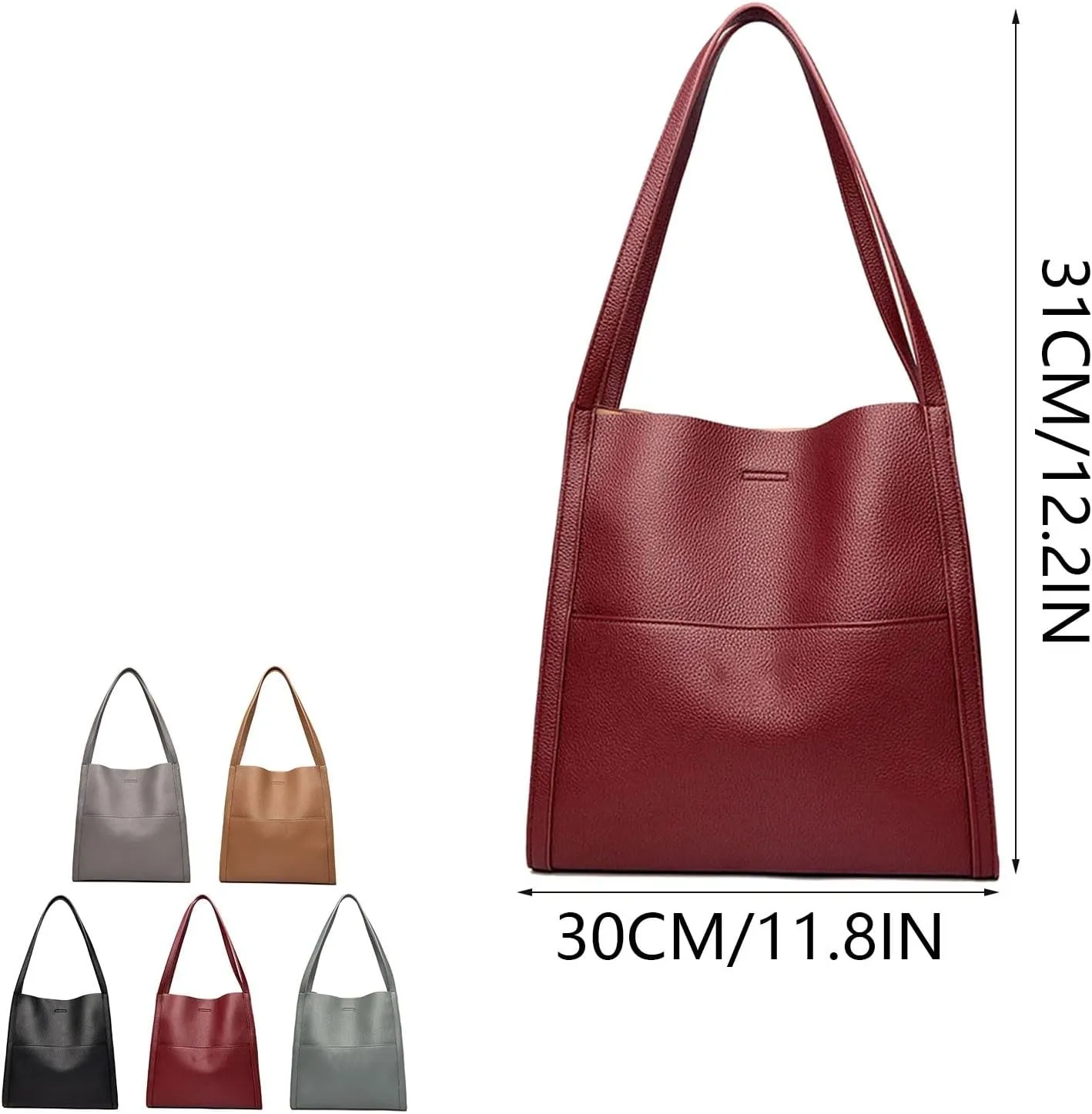Women's Classic Satchel Bags Lightweight Tote Shoulder Bags Satchel Black Purses Medium Size Purse for Women