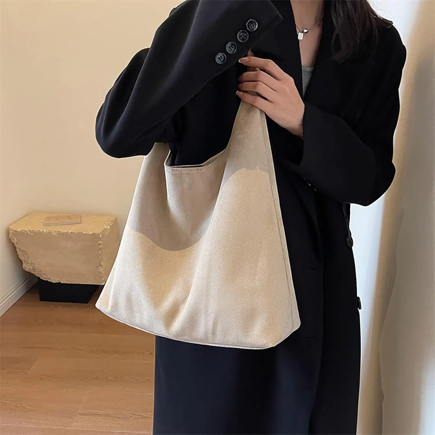 Women's Fashion Handbags Designer Satchel Handbags Top-Handle Purses with Strap Lightweight Daily Work Bag(White)