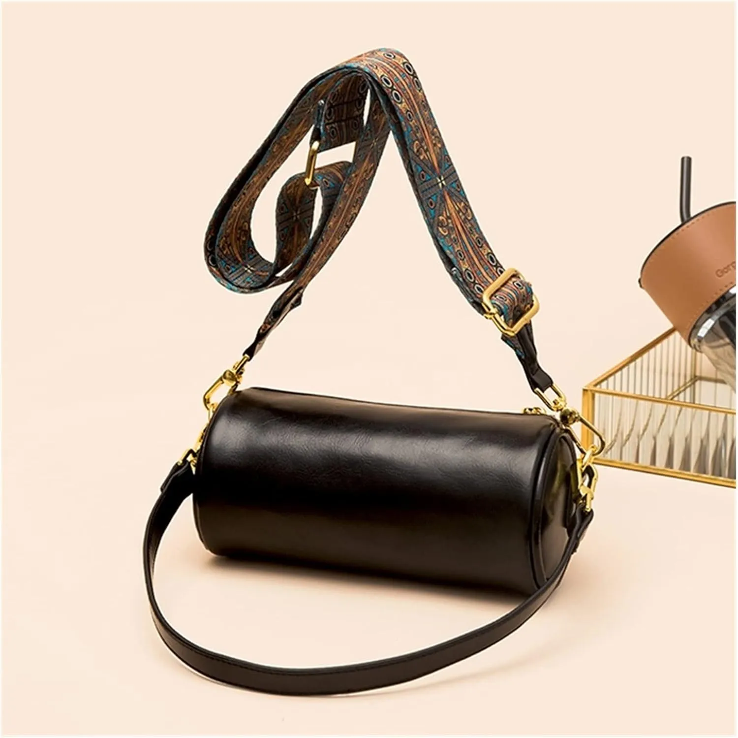 Womens Genuine Leather Shoulder Bags Small Messenger Bags Ladies Crossbody Bags For Women Shoulder Bags(Yellow)