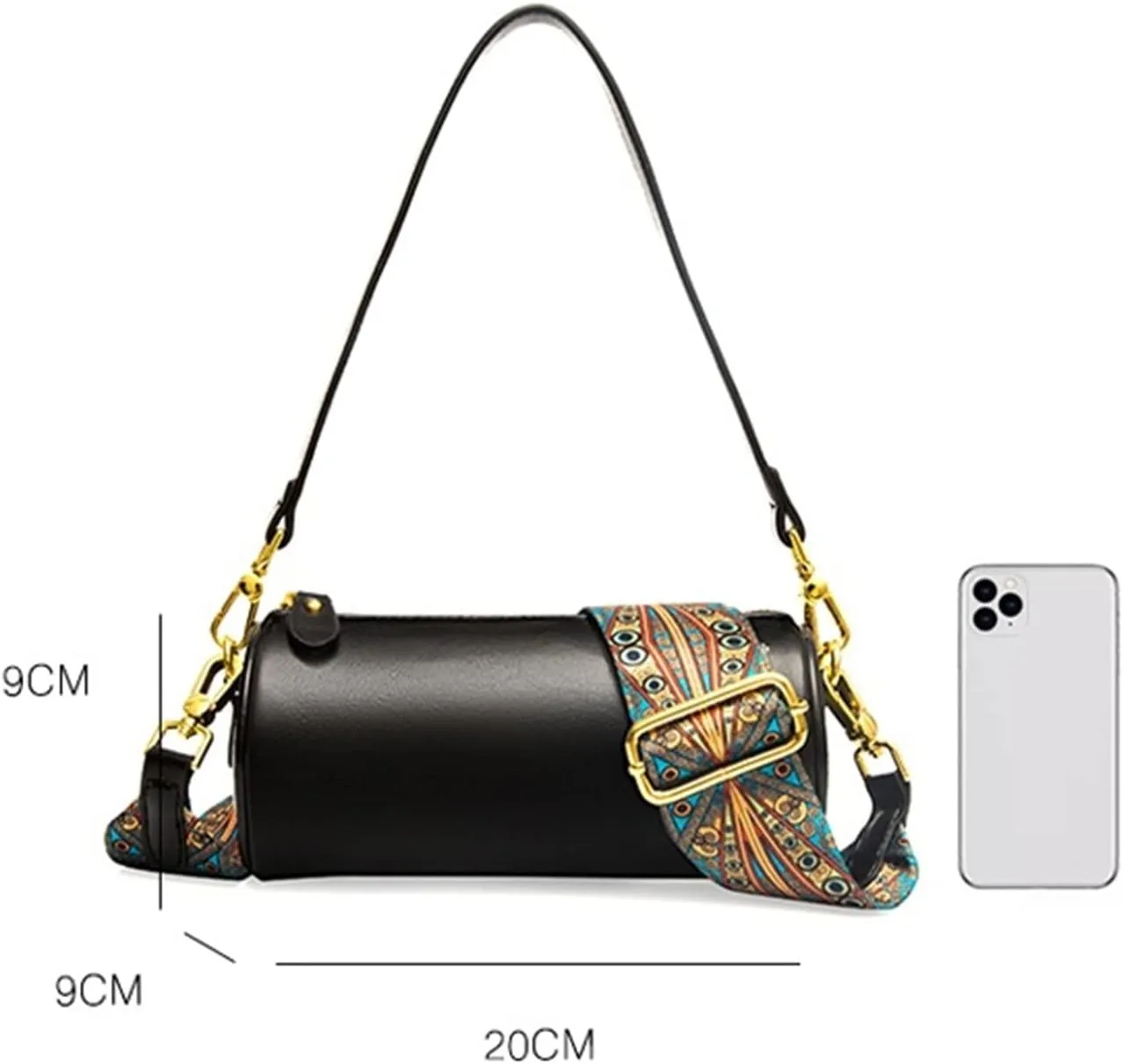Womens Genuine Leather Shoulder Bags Small Messenger Bags Ladies Crossbody Bags For Women Shoulder Bags(Yellow)