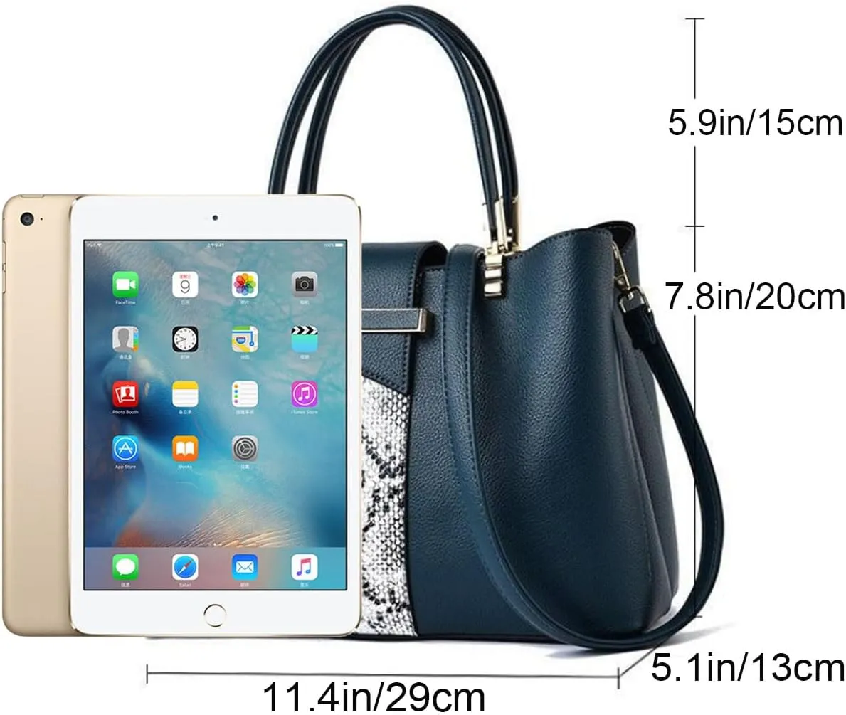Womens Purses and Handbags PU Leather Shoulder Bag Ladies Designer Top-Handle Satchel Fashion Messenger Tote Bag