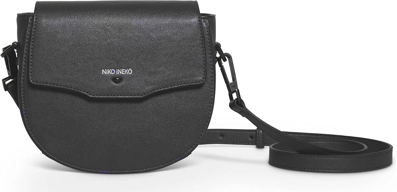 Women's Saddle Crossbody Peek-A-Boo Pocket Kitty Snout Hardware