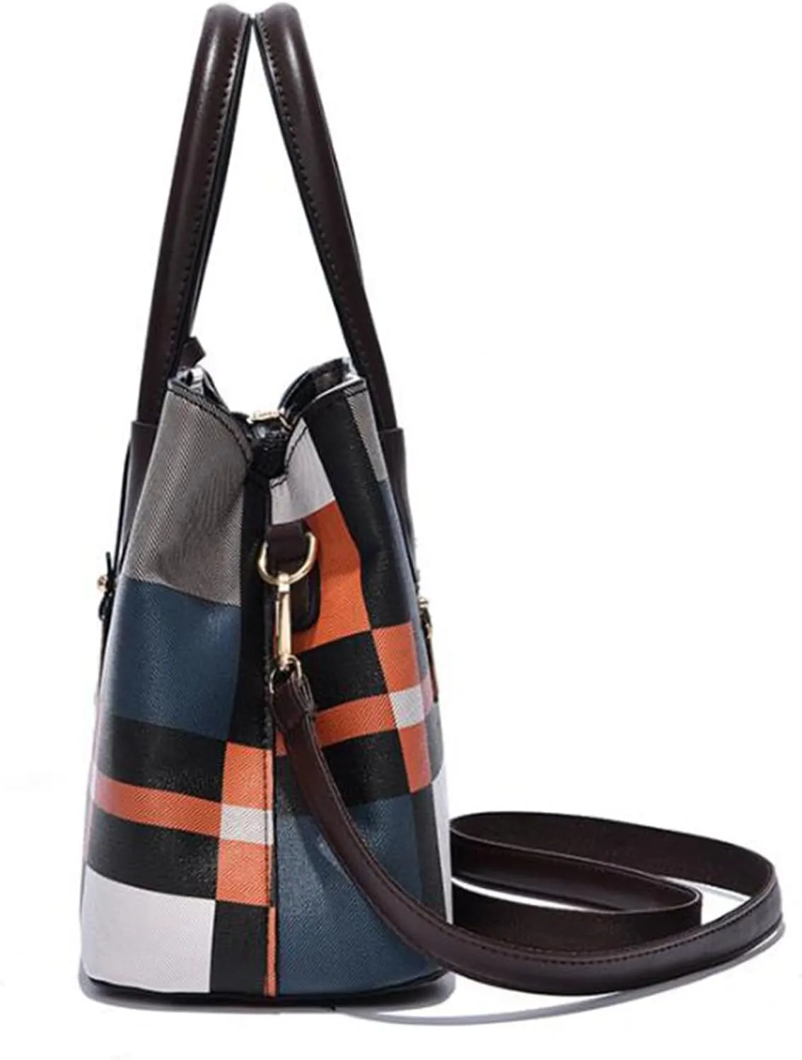 Womens Shoulder Shopping Handbags Roomy Multiple Pockets Bag Ladies Crossbody Purse Luxury Travel Bag(Black)