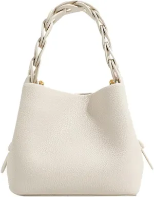 Women's Soft Vegan Leather Bucket Bag Small Drawstring Handbag Top-handle Purses Shoulder Crossbody Satchels