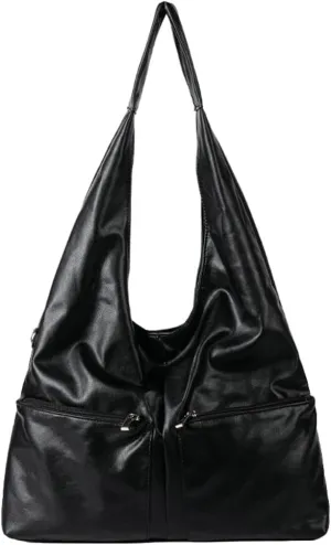 Womens Soft Vegan Leather Shoulder Bag Large Casual Tote Purse Multi Pocket Working Handbags Top Handle Satchels