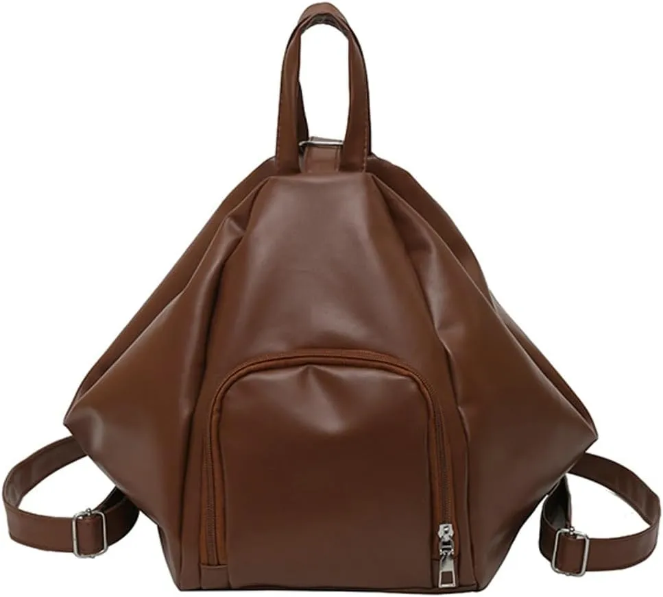 Womens Soft Vegan Leather Shoulder Bags Large Convertible Backpack Purse Travel Tote Handbag Satchels for Daily Use