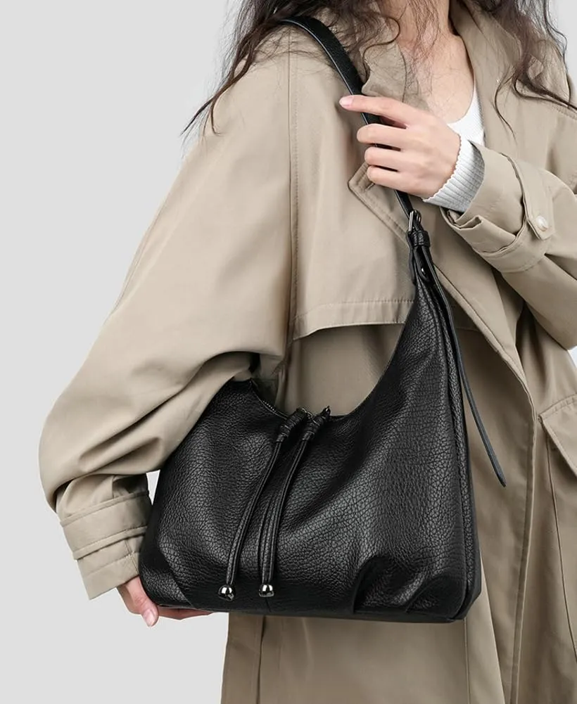 Womens Soft Vegan Leather Shoulder Crossbody Bag Large Dumpling Tote Purse Casual Retro Working Handbag Satchels