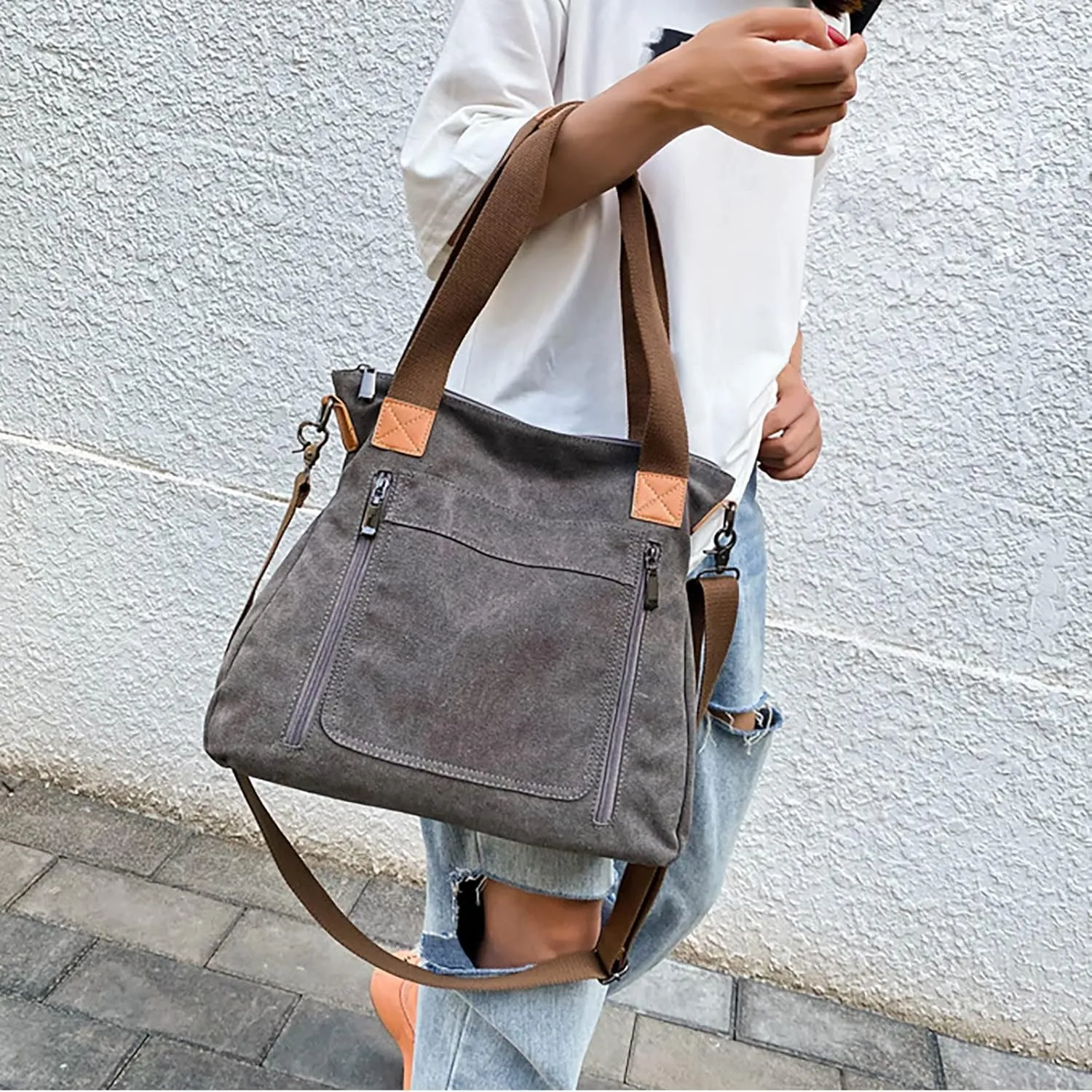 Women's Top-Handle Handbags Tote Bags and Wallets Set Shoulder Satchel Handbags Purse for Women Cross Body Bag(Coffee)
