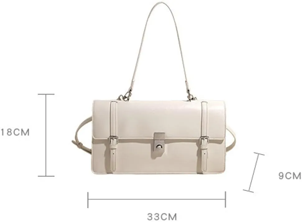 Womens Trendy Shoulder Crossbody Bag Y2k Vegan Leather Tote Purses Small Handbags Messenger Satchels with Buckle
