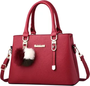 Women's Trendy Tote Bags Western Purse Boho Top Handle Satchel Handbag with Strap Medium Size Purse for Women(Red)