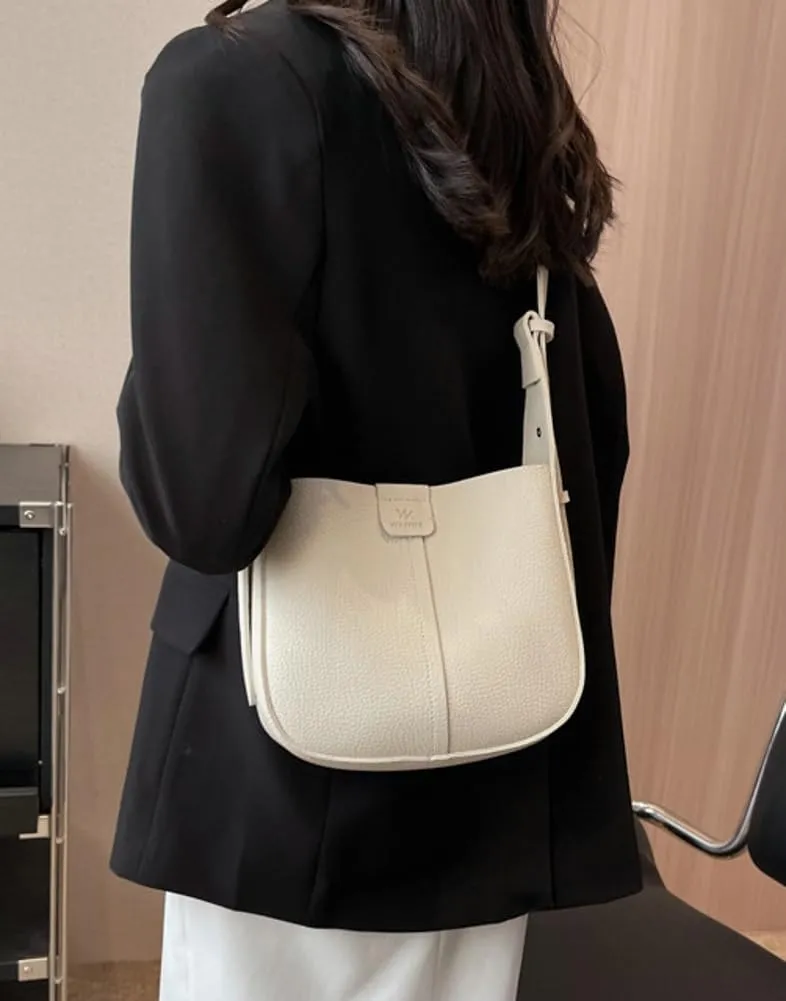 Womens Trendy Vegan Leather Bucket Bag Crossbody Shoulder Purses Small Handbags Ladies Chic Tote Satchels 2pcs
