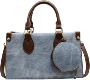 Women's Trendy Vegan Leather Clutch Purse Handbags Small Tote Bag Elegant Ladies Shoulder Crossbody Satchels