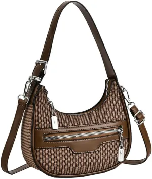 Womens Vegan Leather Top Handle Handbags Trendy Small Dumpling Crossbody Shoulder Purse Designer Tote Satchels