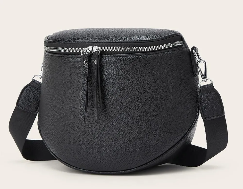 Womens Vintage Vegan Leather Shoulder Bag Small Crossbody Sling Purse Handbags Chest Satchels